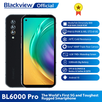Blackview BL6000 Pro IP68 wodoodporny 8GB + 256GB Smartphone 48MP potrójny aparat 5280mAh Android 10 globalny 5G telefon komórkowy 1